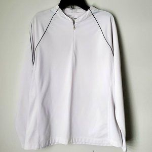 LOPEZ Women's Golf Shirt Long Sleeve Zip Up Pullover Performance Activewear MED